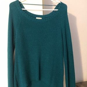 Oversized green sweater